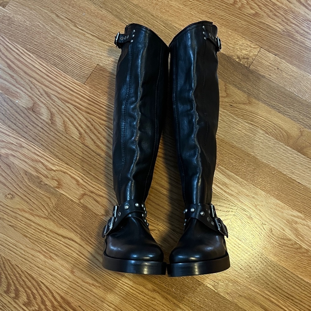 We The Free Janey Tall Engineer Boots Size 6 NIB - Picture 7 of 16